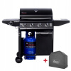 Plynový grilovací vozík Activa DAKOTA III 12,8 + 3,2 kW Activa Mastercook (Plynový gril Activa Dakota III 4+1 (12,8 + 3,2 kW) + kryt - 19784GD)