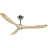 CasaFan ECO GENUINO 152 BN-NT stropný ventilátor, 16.6 W, (Ø x v) 1520 mm x 285 mm, chróm, 315216; 315216