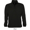 SOL´S NESS / Pánska fleecová mikina s 1/2 zipsom - black S