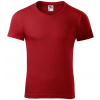 Malfini Slim fit V-NECK Pánske tričko 146 červená M
