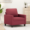 vidaXL Kreslo vínovo-červené 60 cm umelá koža - Červená - 31130-172321