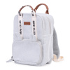 Childhome Detský batoh Mini Club Signature Off White 32x23x10 biela