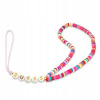 Púzdro Guess Phone Strap viacfarebné ružové korálky Heishi