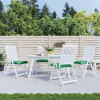vidaXL Vankúše na paletové sedenie 4 ks zelené 50x50x7 cm oxford.látka - Zelená - 40221-181784