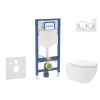 Geberit Duofix Set predstenovej inštalácie, klozetu Oudee Vortex a dosky softclose, tlačidlo Sigma20, biela/chróm SANI11CA3185B