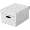 Esselte Home veľkosť M 26,5 x 20,5 x 36,5 cm, sivá – sada 3 ks