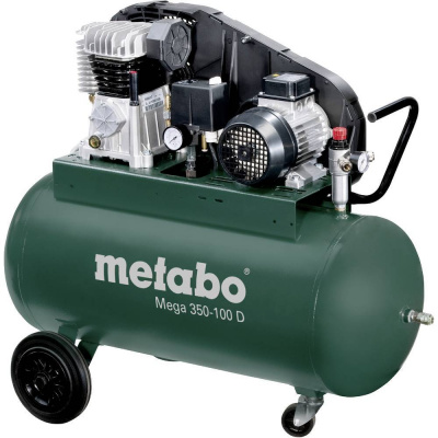 Metabo piestový kompresor Mega 350-100 D 90 l 10 bar; 601539000