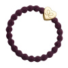 By Eloise London Gold Heart náramek / gumička do vlasů odstín plum pro ženy