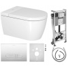 Duravit SensoWash súprava konštrukcia s misou, sedadlom a tlačidlom WD7011007000