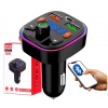 FM Transmitér Bluetooth so sadou handsfree a USB nabíjačkou 12/24V