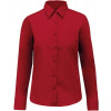 KARIBAN VINTAGE JESSICA K549 / Dámska košeľa s dlhým rukávom - classic red M