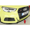 Audi A3 8V 3-dvere. (Hatchback 8v1), 5-dvere. (Sportback 8VA) po facelifte, 09 / 16-, lipa pod predný nárazník, plast ABS lakovaný do čiernej lesklej farby, Rieger tuning