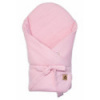 Mušelínová zavinovačka s výstužou na zaväzovanie, Baby Nellys, 75x75cm, ružová