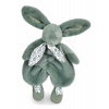 Plyšový zajačik na maznanie Bunny Comforter Sage Green Doudou et Compagnie v darčekovom balení zelený 29 cm od 0 mes