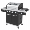 Plynový gril - Pevný plynový gril 4+1 LED liatinový kryt 42 kg (Pevný plynový gril 4+1 LED liatinový kryt 42 kg)