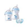 CHICCO Set darč vý Natural Feeling + Air cumlík - chlapec 21x10x16 modrá