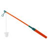 Folat palička na lampión s LED svetielkom - 40 cm - oranžová
