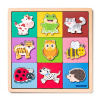 Puzzle so zvieratkami, tvary-farba (102191966)