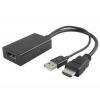 PremiumCord adaptér HDMI to DisplayPort Male/Female s napájením z USB kportad09