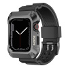Lito [Box] Metal RuggedArmor puzdro + remienok (LS002) - Apple Watch 7 / 8 / 9 (45mm) - Sivý KF2316162