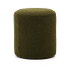 Zelený taburet z textílie buklé Kaeli – Kave Home