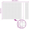 vidaXL zváraný drôtený plot s 13 stĺpikmi Zelený 1.2x25 m Oceľ - Zelená - 270323-287003