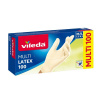Vileda Multi Latex Jednorazové rukavice, veľ.: M/L, latex, biele, 100 ks, 146088