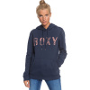 Roxy RIGHT ON TIME tmavo modrá,lososová Dámska mikina s kapucňou XS