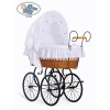 Moses Retro Sisi Basket - Prírodná+biela posteľná bielizeň (Moses Retro Sisi Basket - Prírodná+biela posteľná bielizeň)