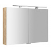 Sapho MIRRÓ galérka s LED osvetlením, 100x70x16cm, dub Alabama SPH MC100-0022