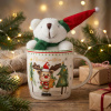 Vianočný porcelánový hrnček s maskotom ALTOM DESIGN RENIFER 400 ml