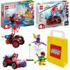 LEGO Super Heroes 10789 Spider-Man a Doc Ock Car + 2 ďalšie produkty (LEGO Spidey Spider-Man Figurkové auto 10789 Lego 10781 Zelený škriatok 4+)