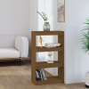 vidaXL Knižnica/deliaca stena medová 60x30x103,5 cm masívna borovica 808166