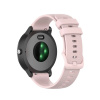 eses Jednofarebný silikónový remienok pre smart hodinky Garmin 20 mm Farba: pieskovo ružová