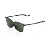 100% LEGERE SQUARE Matte Black - Grey Green Lens