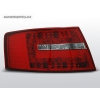 Zadné svetlá, lampy LED Audi A6, 2004-2008, sedan, číre/červené 6PIN
