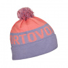 Ortovox Bobble Knit Beanie blossom Fialová čepice