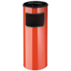 HTI Odpadkový koš s popelníkem červený 30 l MC-6068