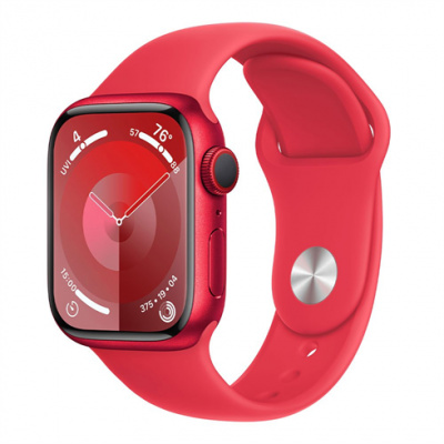 APPLE Watch SERIES 9 GPS + Cellular, 45mm (PRODUCT)RED Aluminium Case with (PRODUCT)RED Sport Band - M/L (MRYG3QC/A)