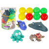 Lean Toys Sada gumených hračiek do kúpeľa – loptičky a zvieratká