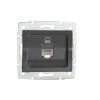 Kanlux LOGI Datová zásuvka RJ45Cat 5e Jack - grafit 25285
