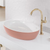 VILLEROY & BOCH Artis oválne umývadlo na dosku bez otvoru, bez prepadu, 610 x 410 mm, Powder, 419861BCT0
