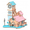 Woodcraft Drevené 3D puzzle Vila pri rieke