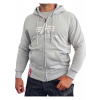 Alpha Industries Basic Zip Hoody PP pánska mikina pastel grey Veľkosť: S, Farba: šedá
