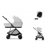 CYBEX Melio Carbon + Cot Travel Set B2 i-Size fog grey 2025