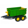 ROLLYTOYS Vlečka za traktor John Deere vyklápěcí zelená