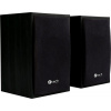 Repro C-TECH SPK-09, 2.0, dřevěné, černé, USB SPK-09BK