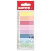 Kores Pastelové záložky Index Strips na pravítku - 8 barev (25 lístků každé barvy)