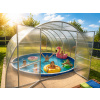 Zastrešenie bazéna MAXIAGRO 4x12m s 6mm poly.