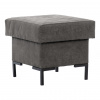 MEBLINE Taburetka SELVA B manila dark grey čierna